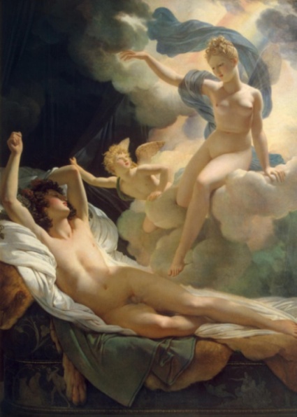 greek god Morpheus and Iris by Guerin. The following painting is by Giulio 