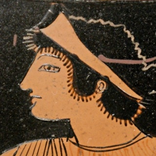 head of Thetis, Attic pelike